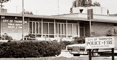 vintage photo of police department building